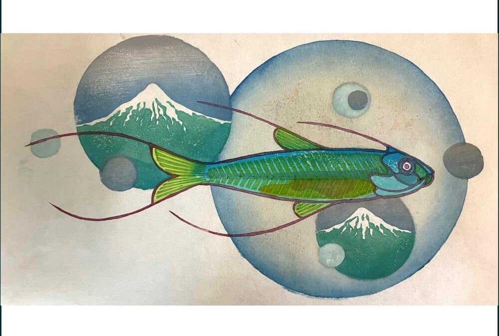 Wakasagi (Japanese Printmaking and Little Fish)